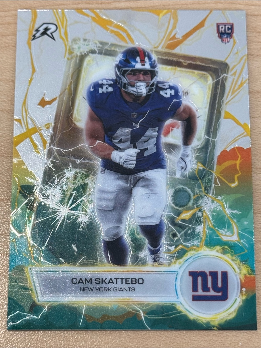 2026 Topps Voltaic Cam Skattebo RC VT-5 New York Giants Football Card